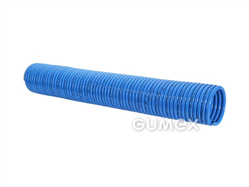 PA rúrka špirálová bez koncoviek, 4x0,75mm, dĺžka 10m, 30bar, PA11 PHL, -40°C/+80°C, modrá